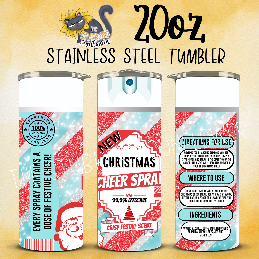 Christmas Cheer Spray 20 oz Tumbler