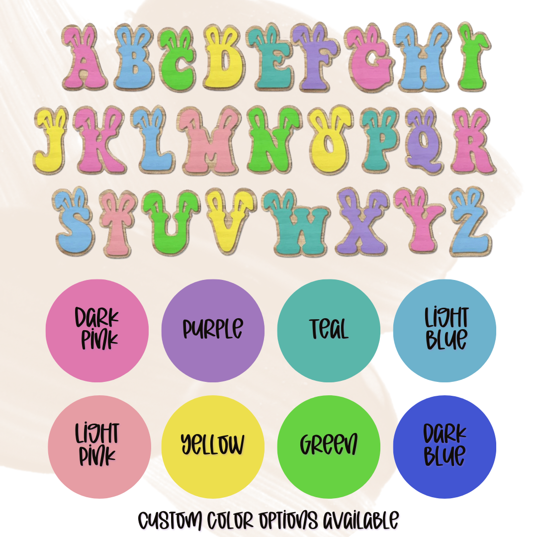 Custom Easter Letter Tags