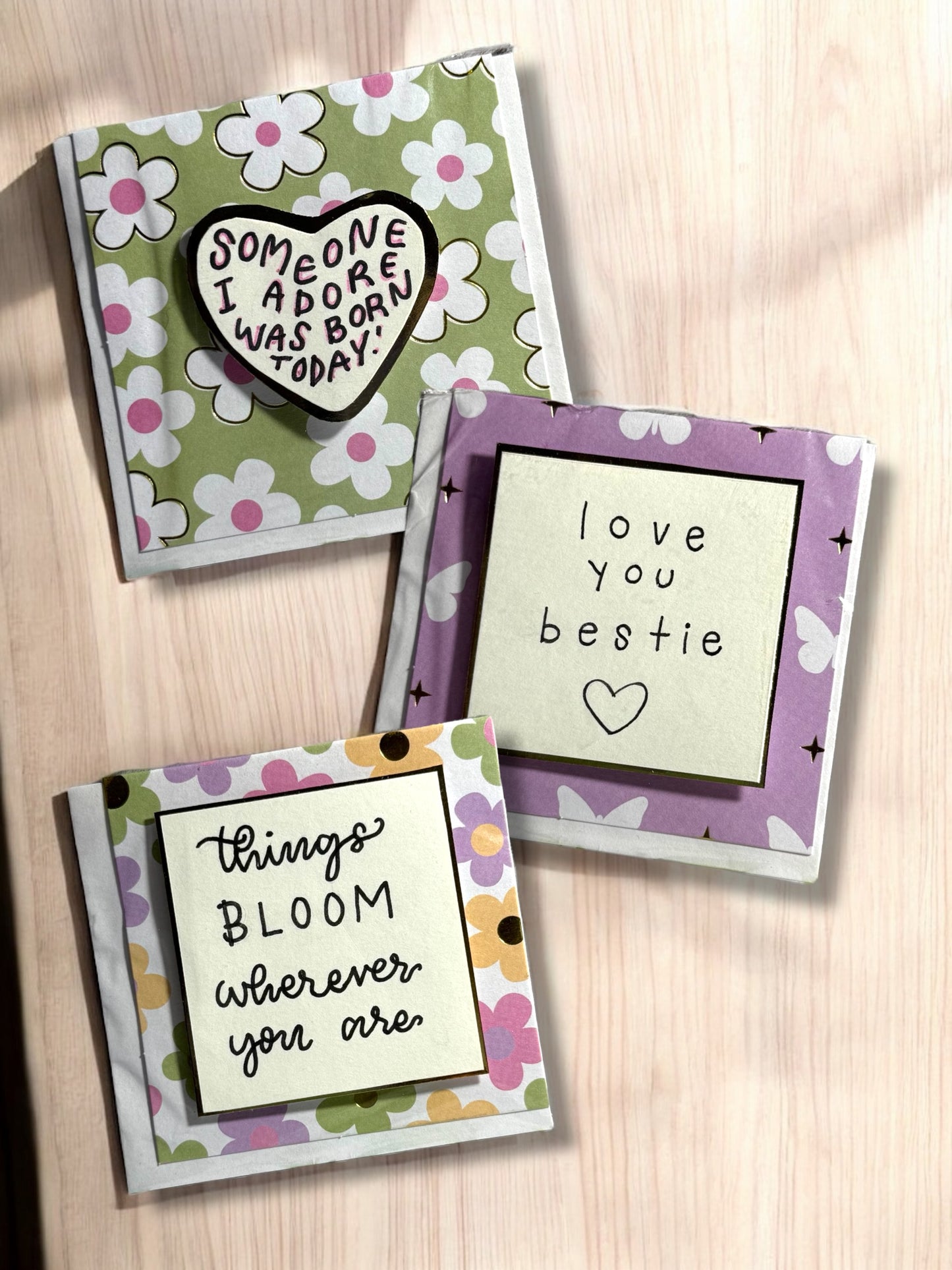 Handcrafted Mini Cards