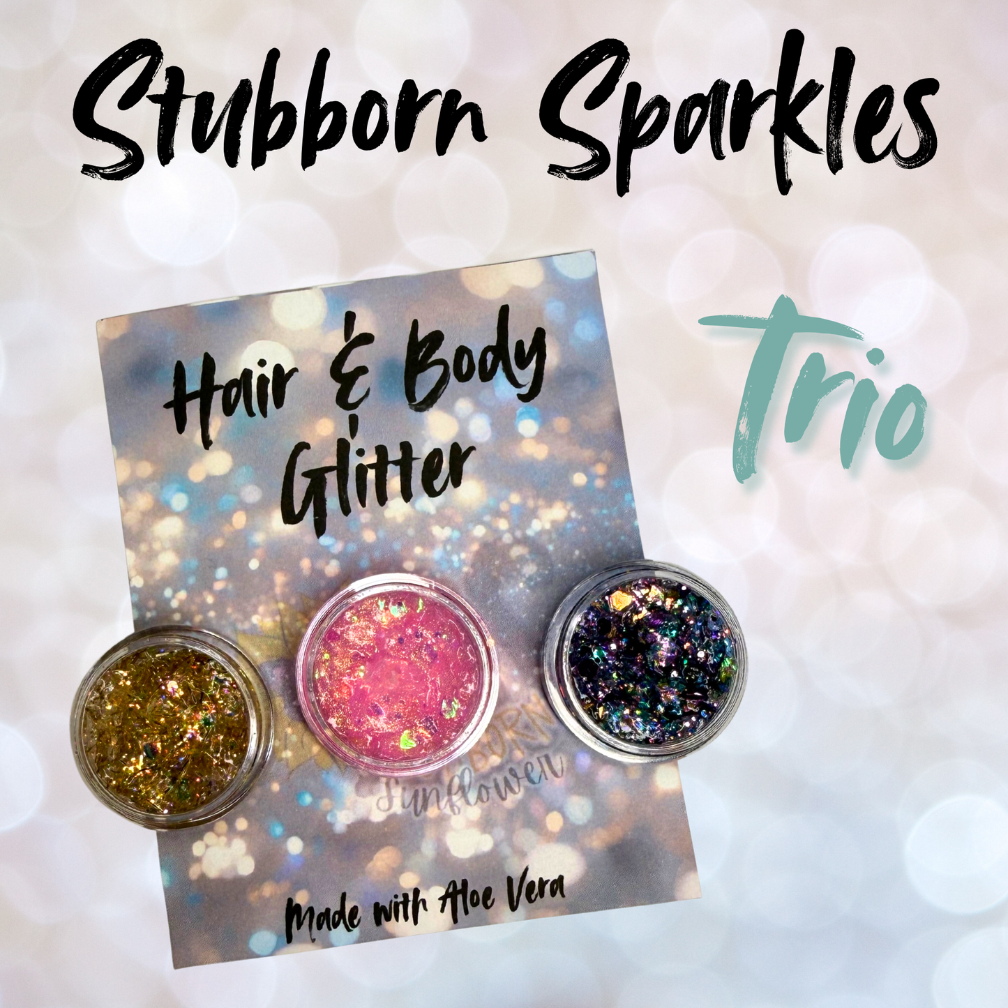Stubborn Sparkles Hair and Body Glitter