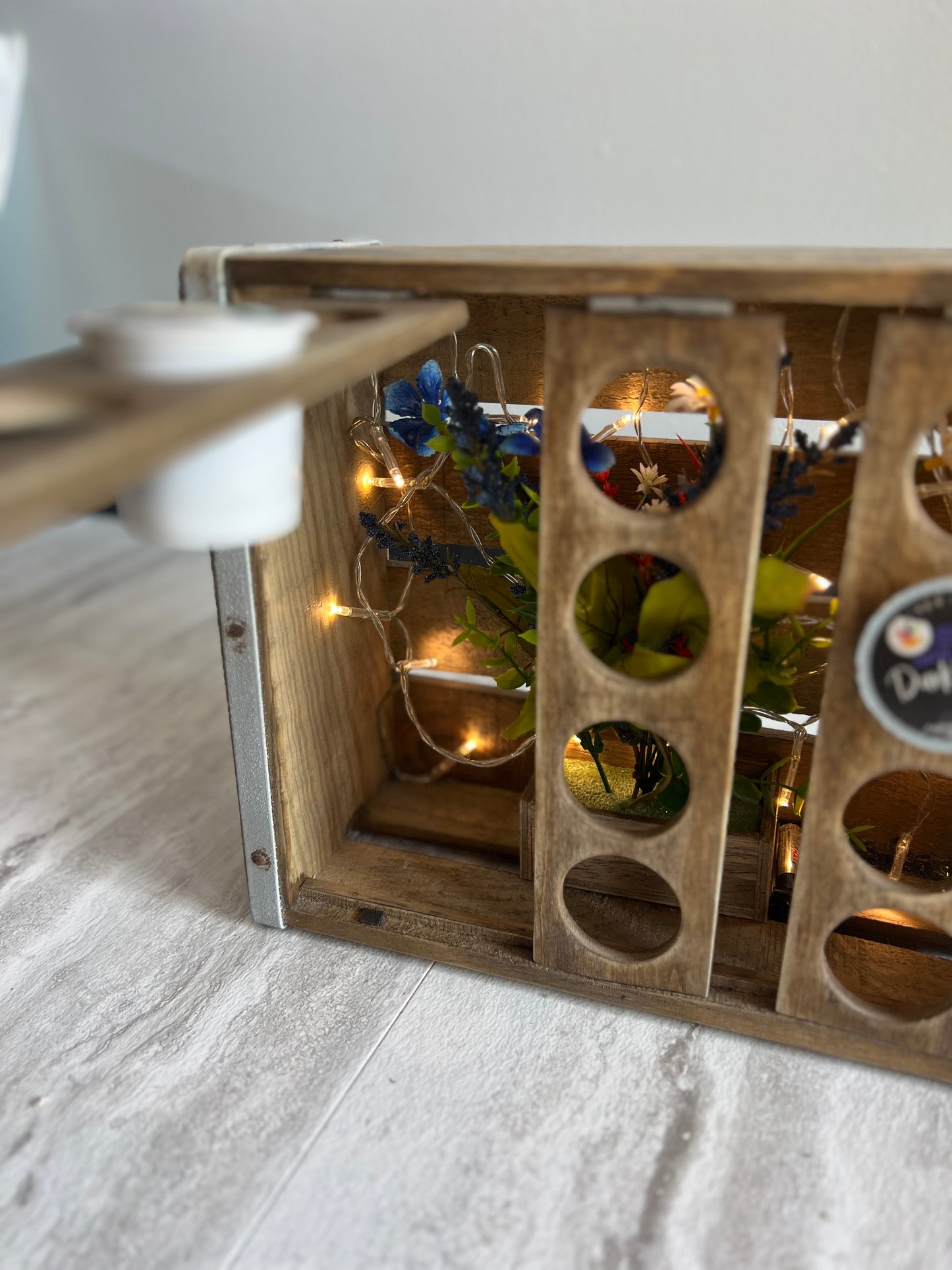 Antique Style Crate K Cup Display