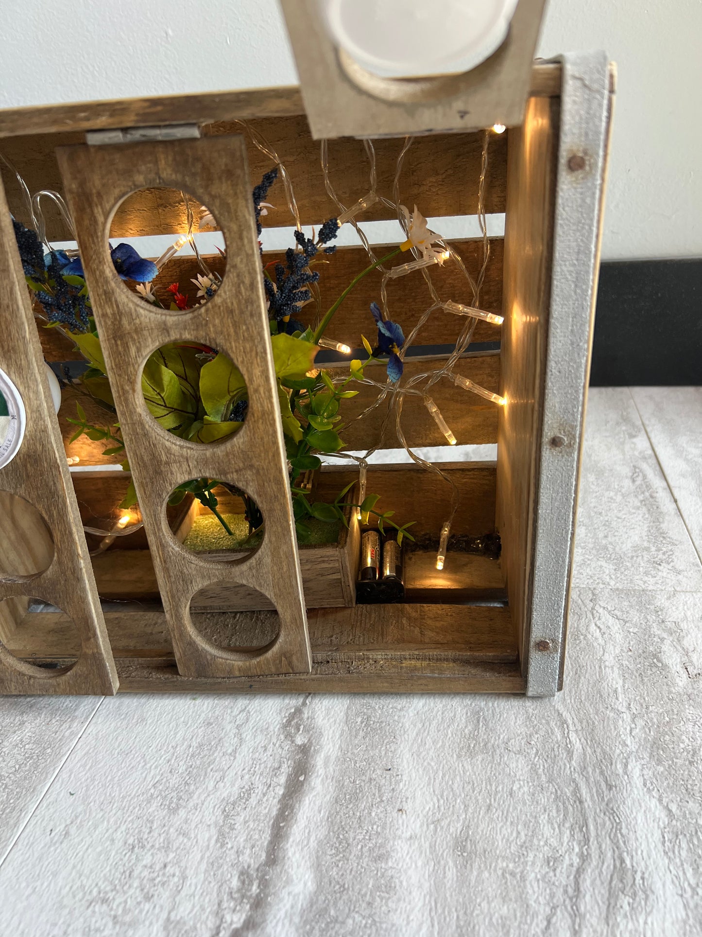 Antique Style Crate K Cup Display
