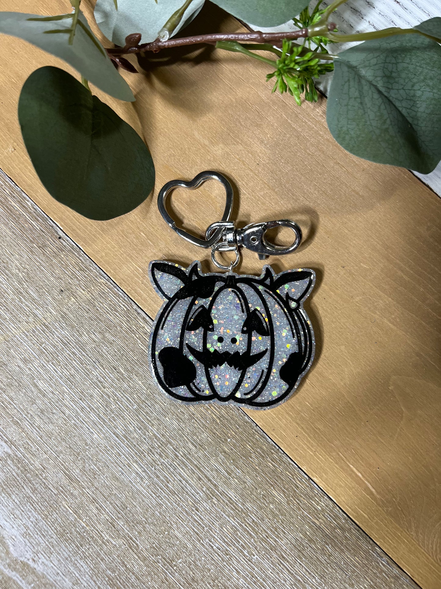 Cow Pumpkin Keychain