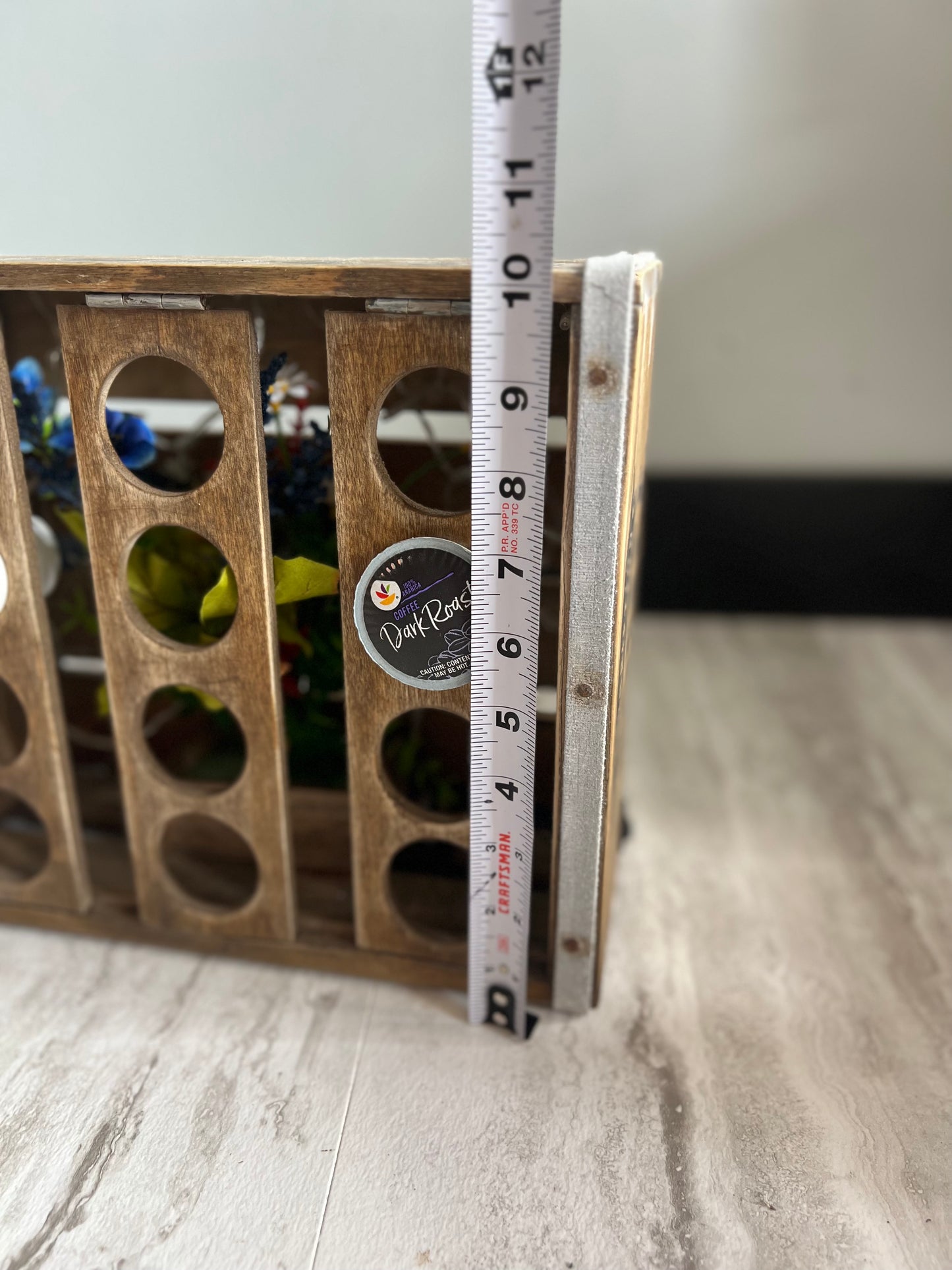 Antique Style Crate K Cup Display