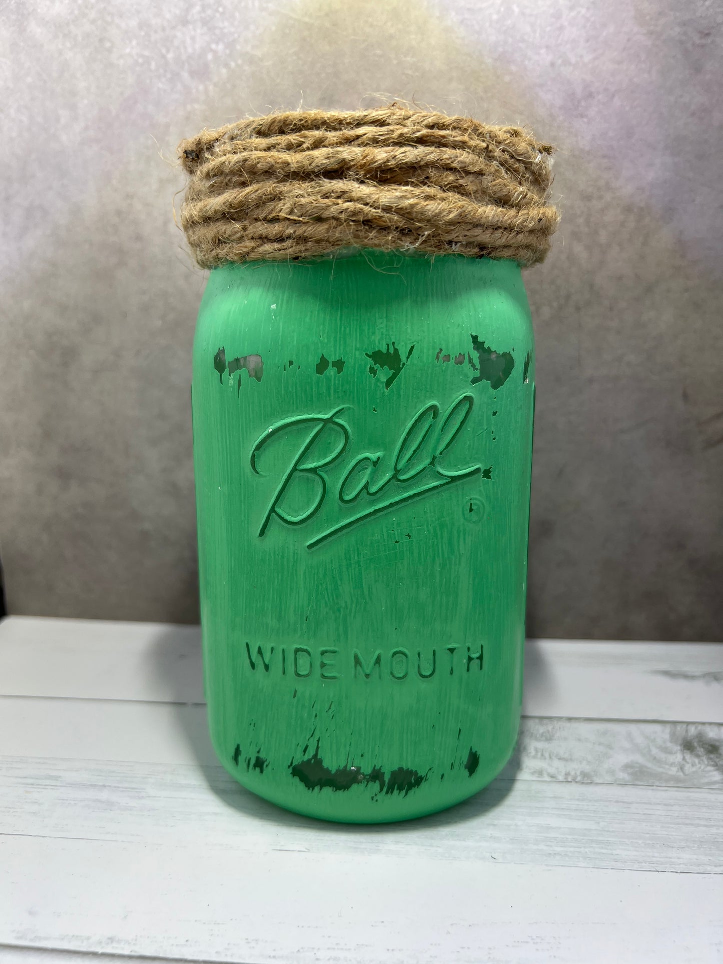 Rustic Mason Jar Vases