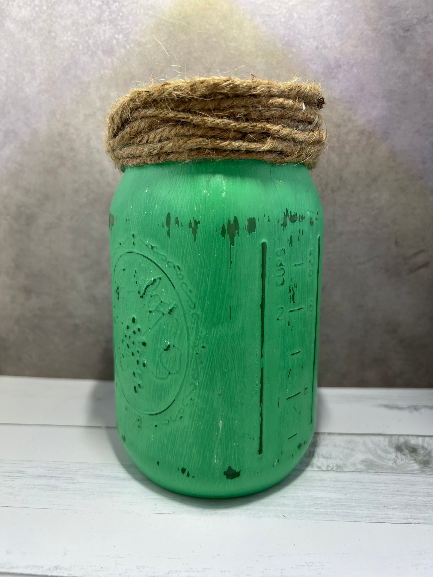 Rustic Mason Jar Vases