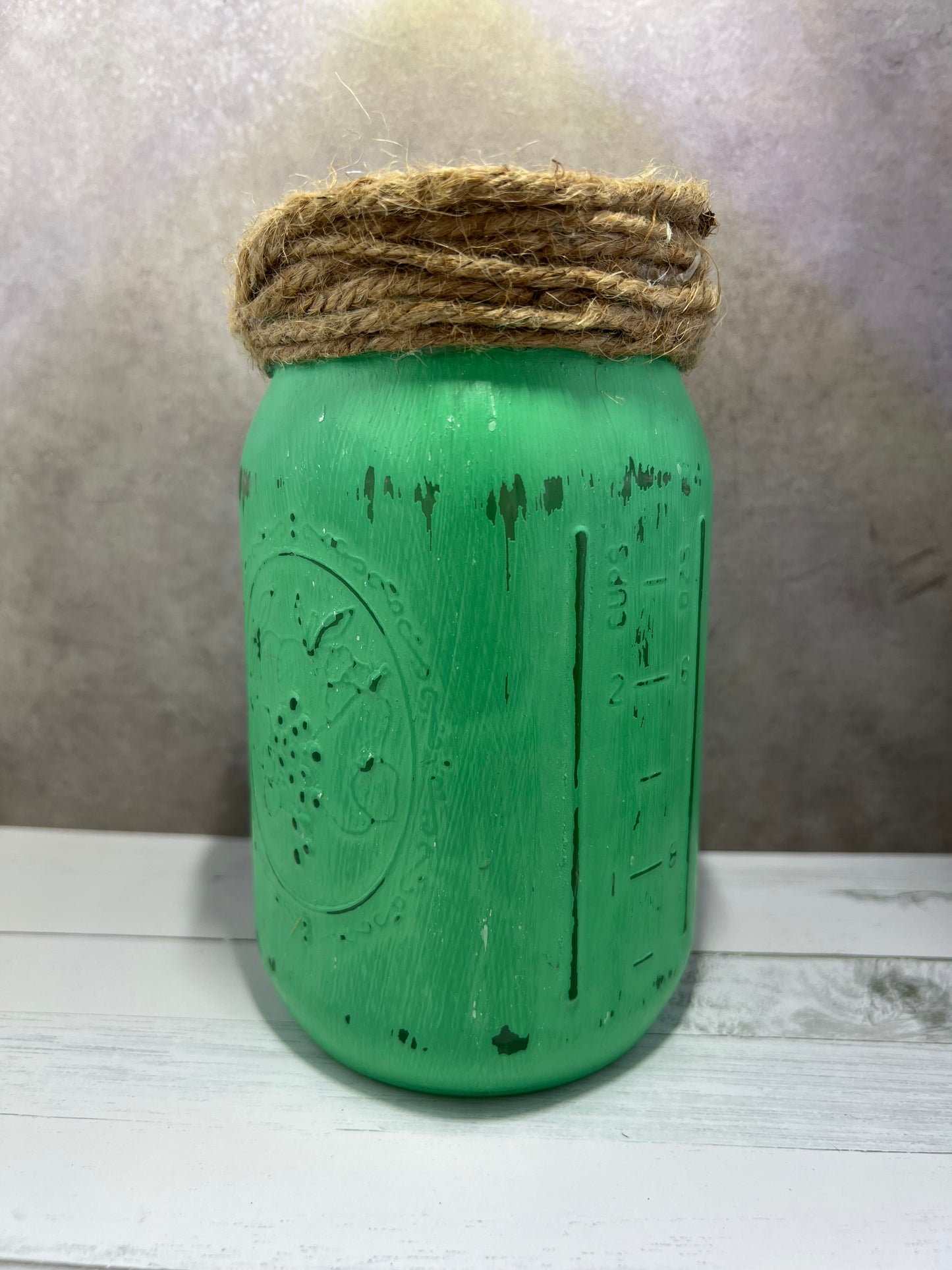 Rustic Mason Jar Vases