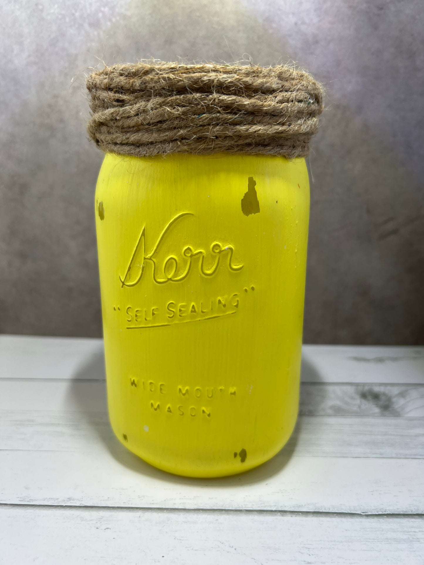 Rustic Mason Jar Vases