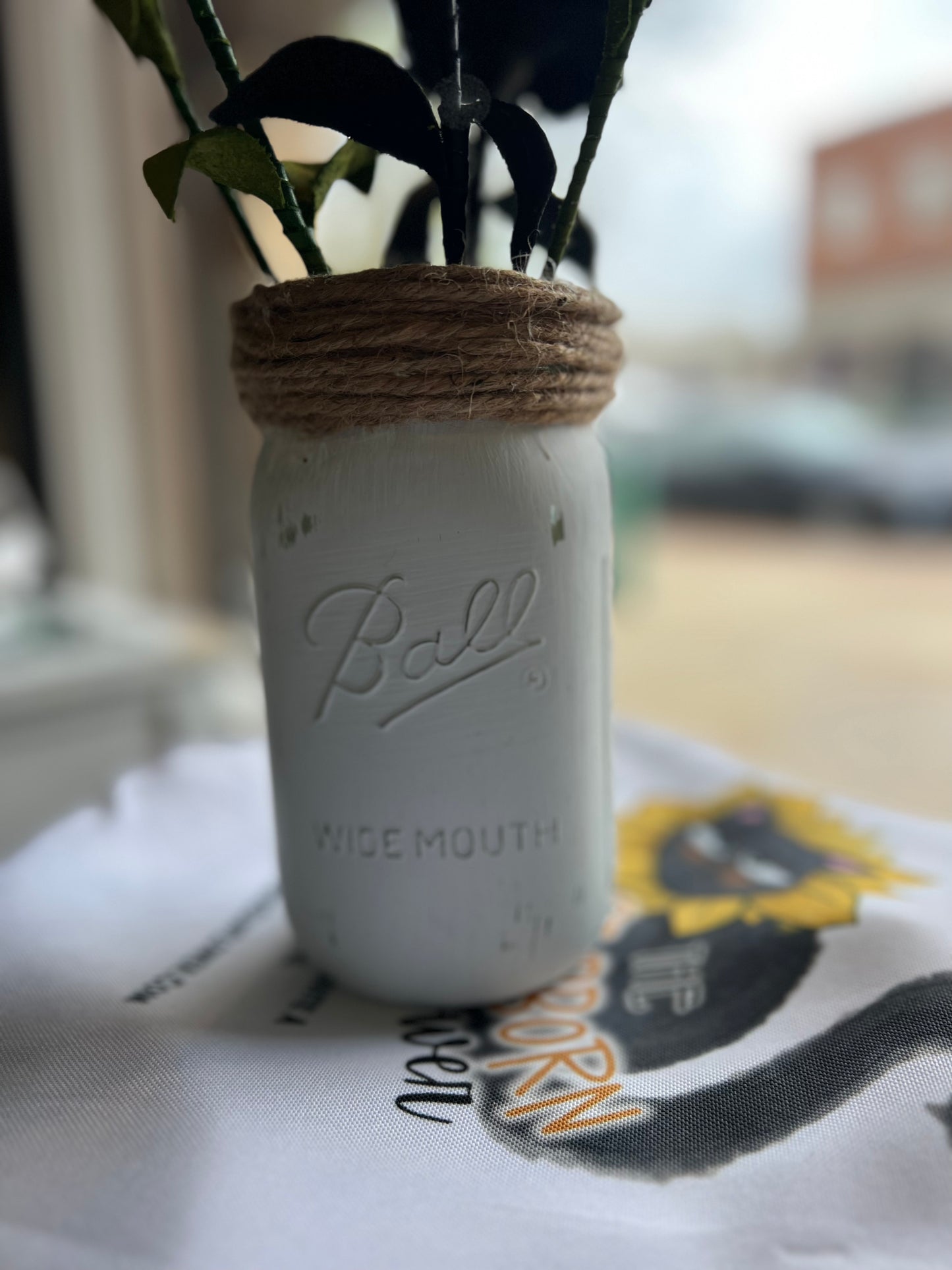 Rustic Mason Jar Vases