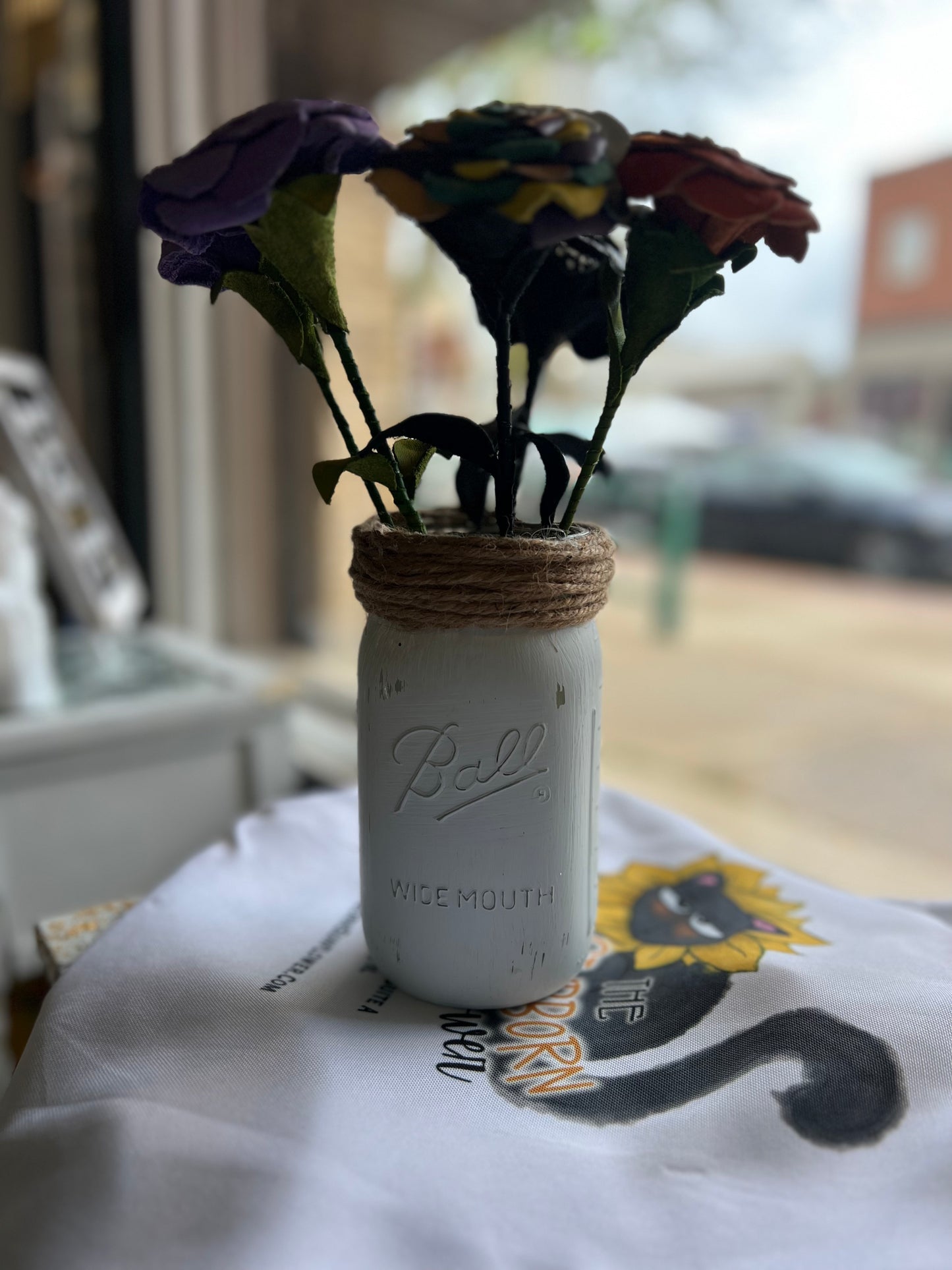 Rustic Mason Jar Vases