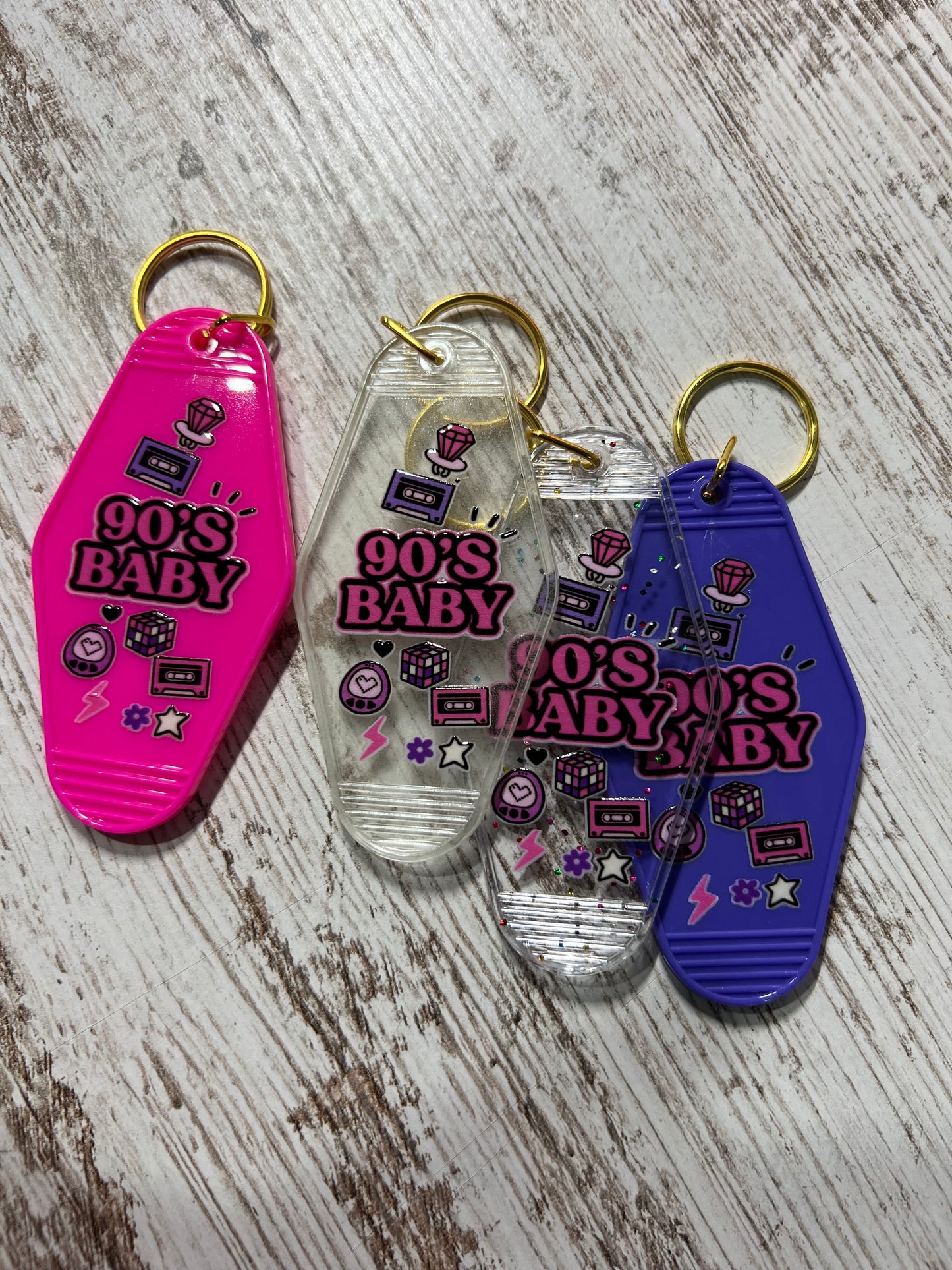 90's Baby Keychain