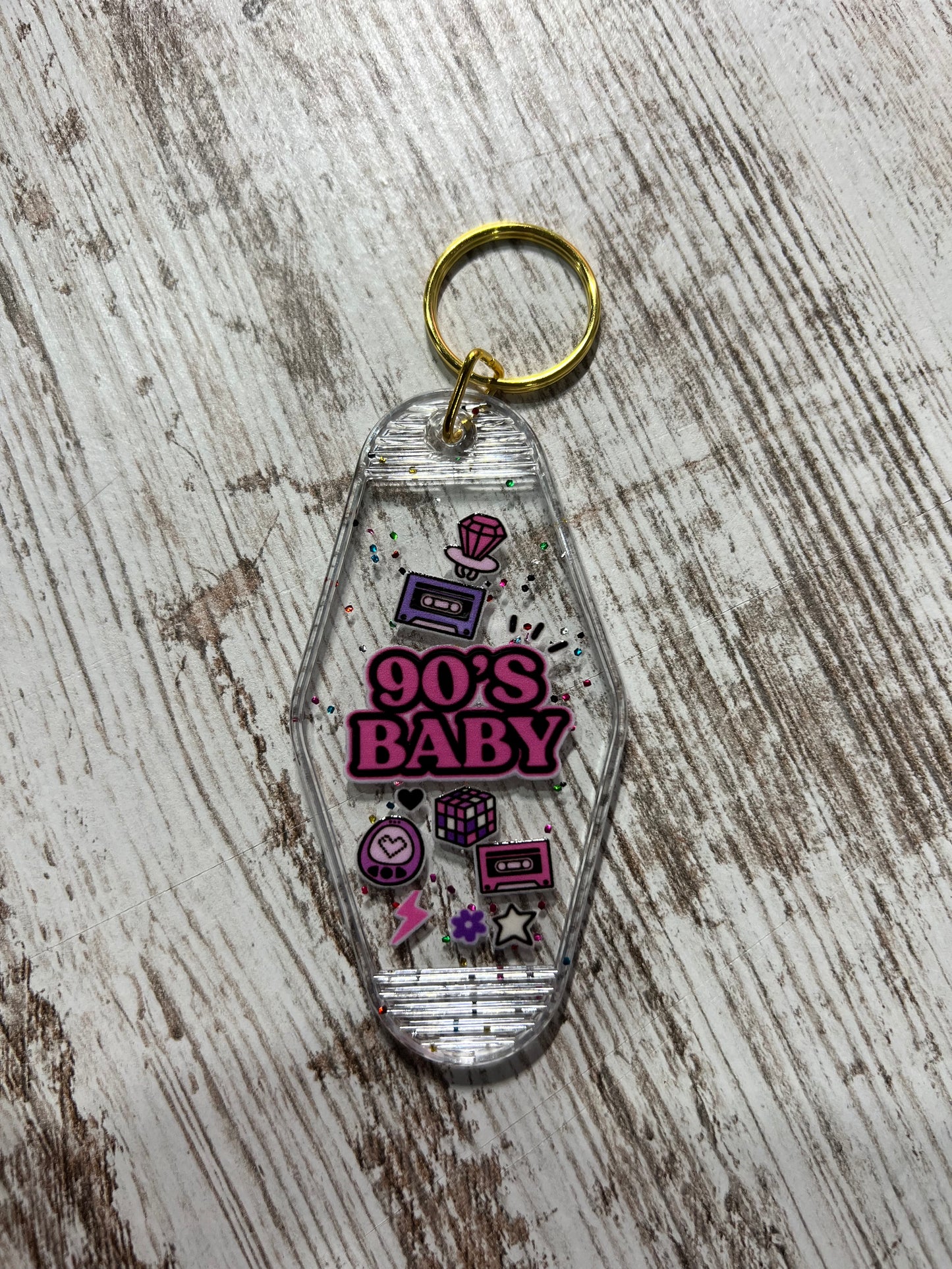 90's Baby Keychain