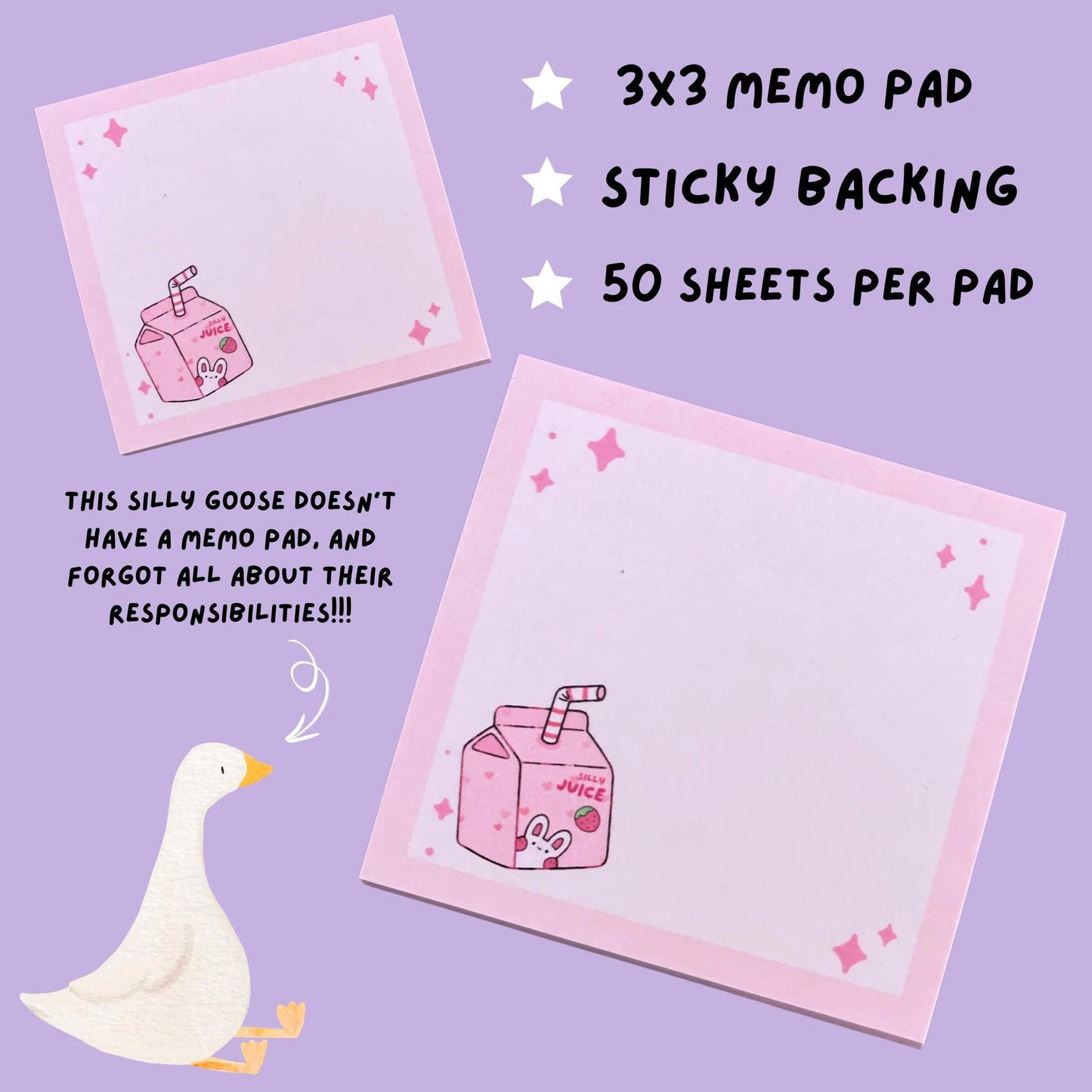 Silly Juice Sticky Notes