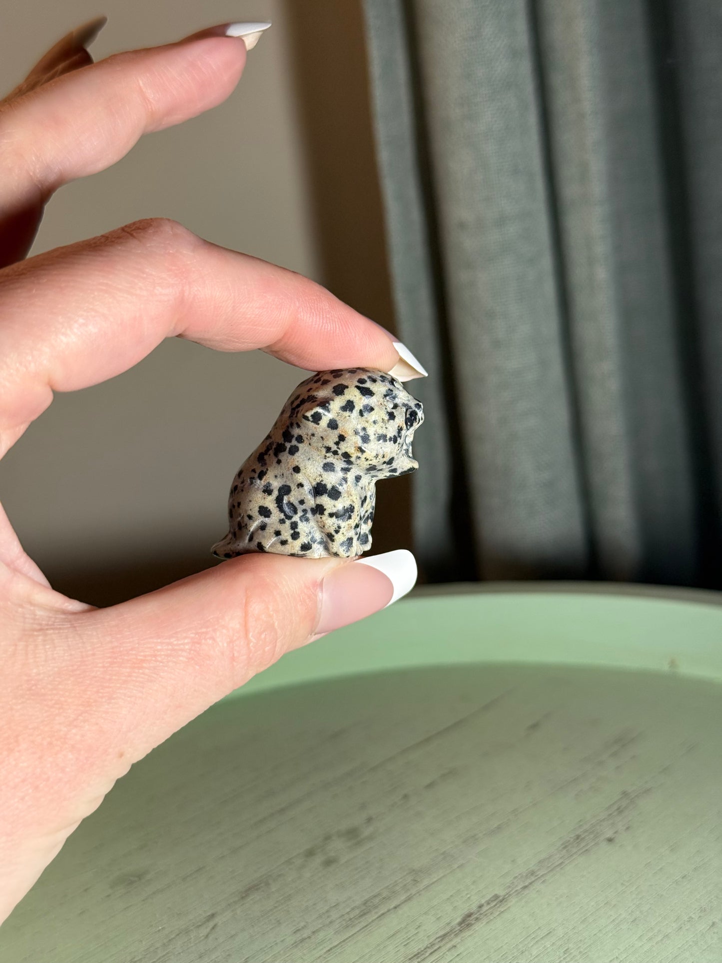 Dalmatian Jasper Tiger Carving