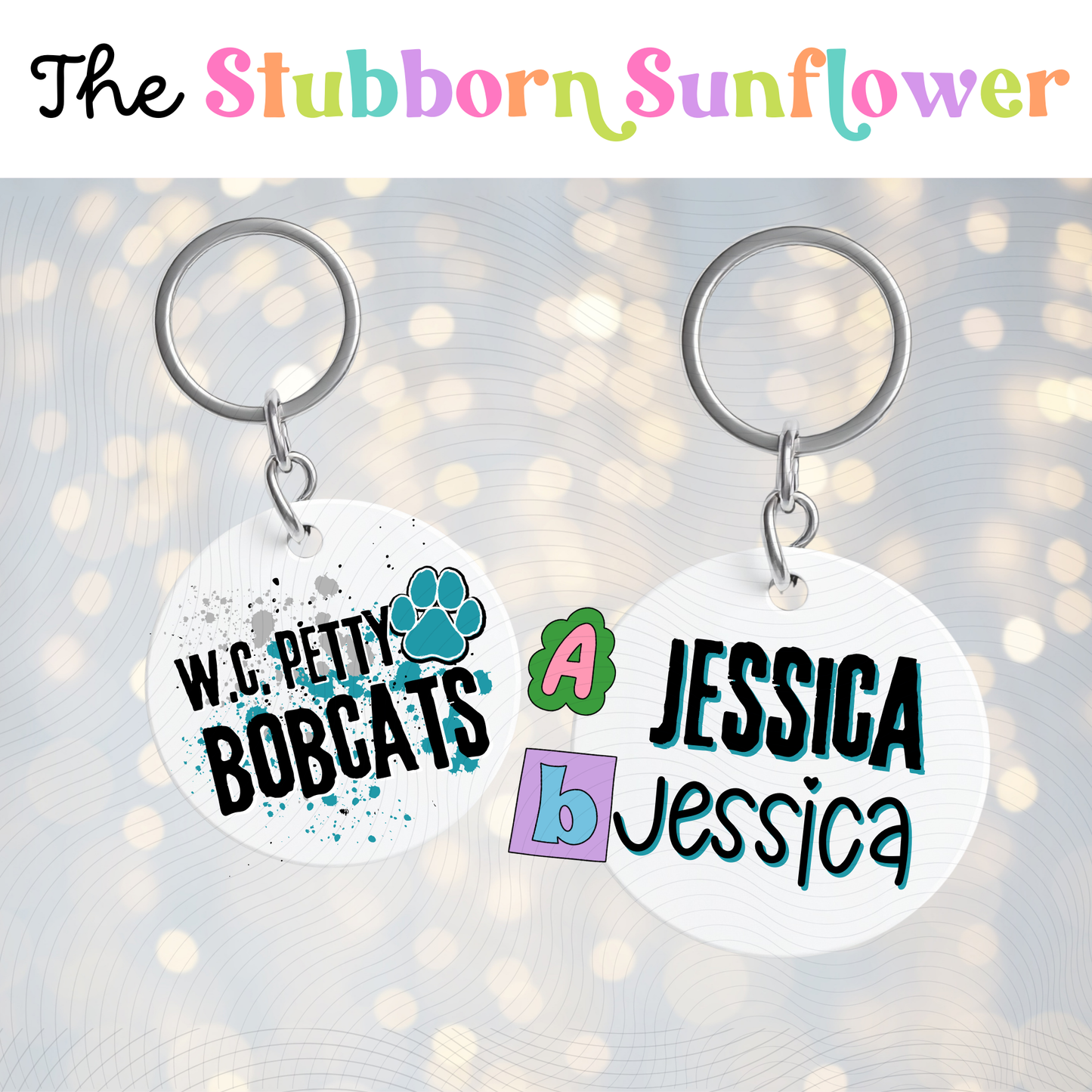 Petty Bobcats Custom Keychain/Bag Tag