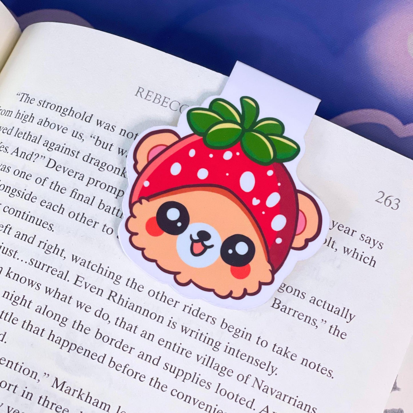 Strawbearry Magnetic Bookmark