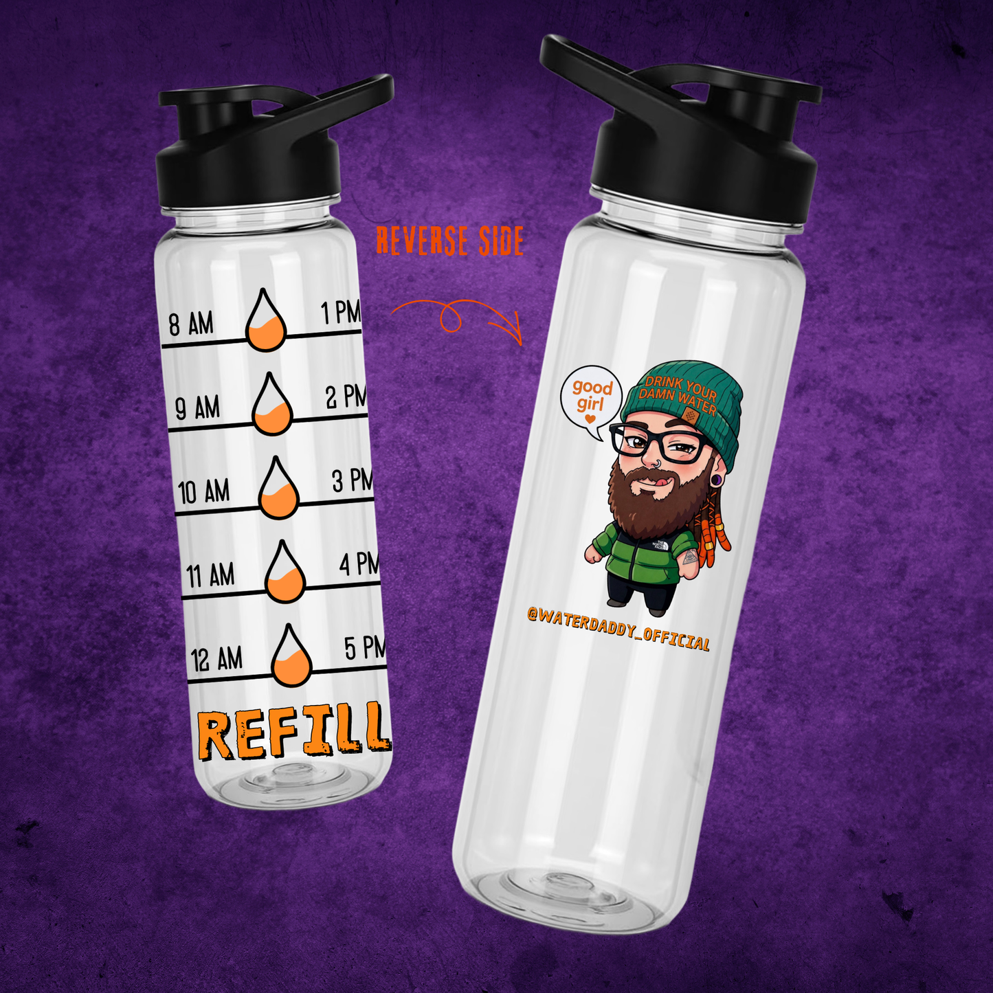 Water Daddy 24oz Hydration Bottle • Multiple Options