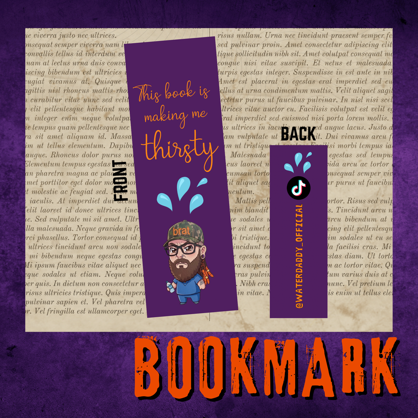 Water Daddy Book Making Me Thirsty Bookmark