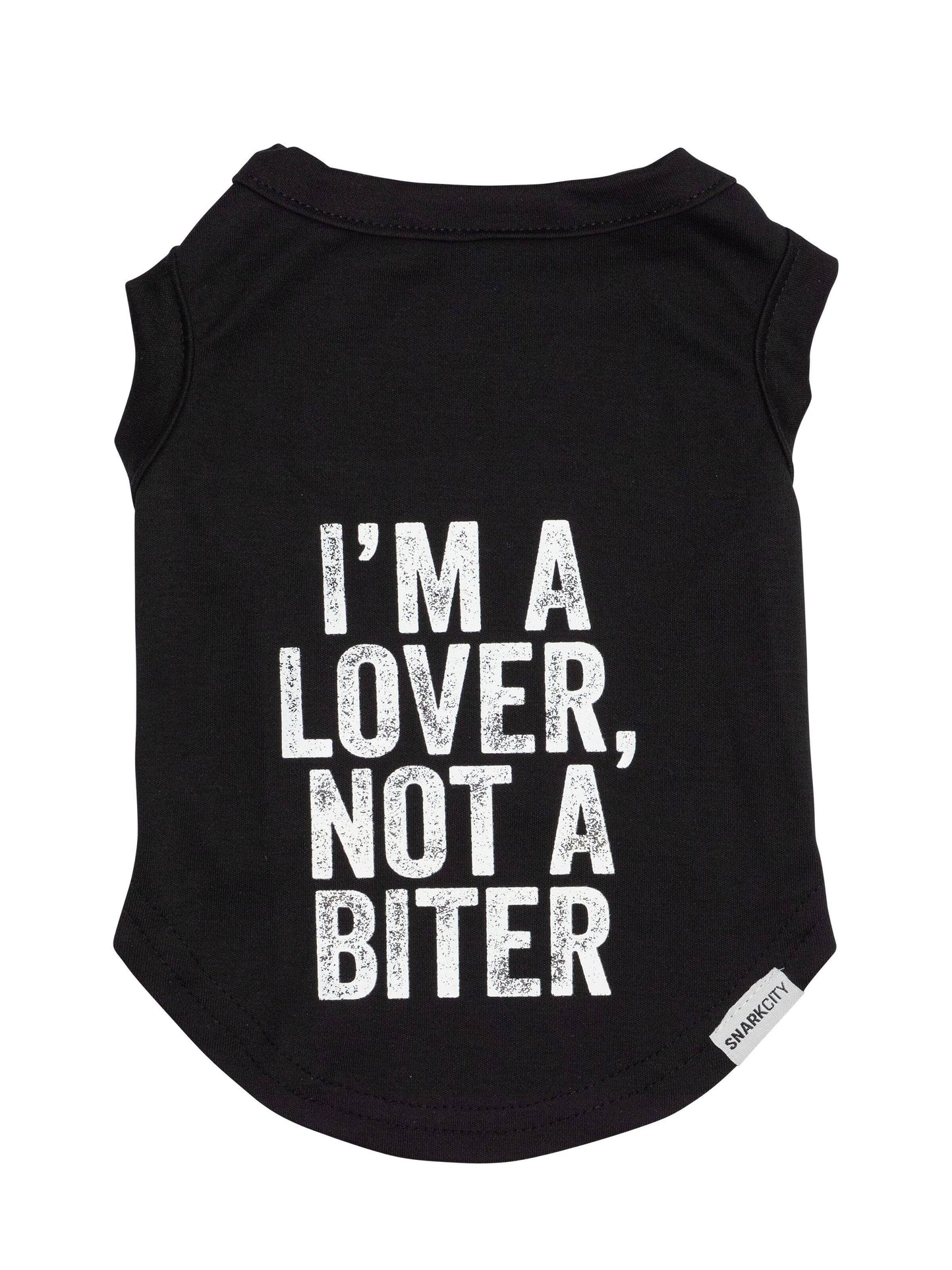 I'm A Lover Not A Biter Pet Tee | Medium