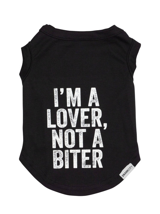 I'm A Lover Not A Biter Pet Tee | Medium