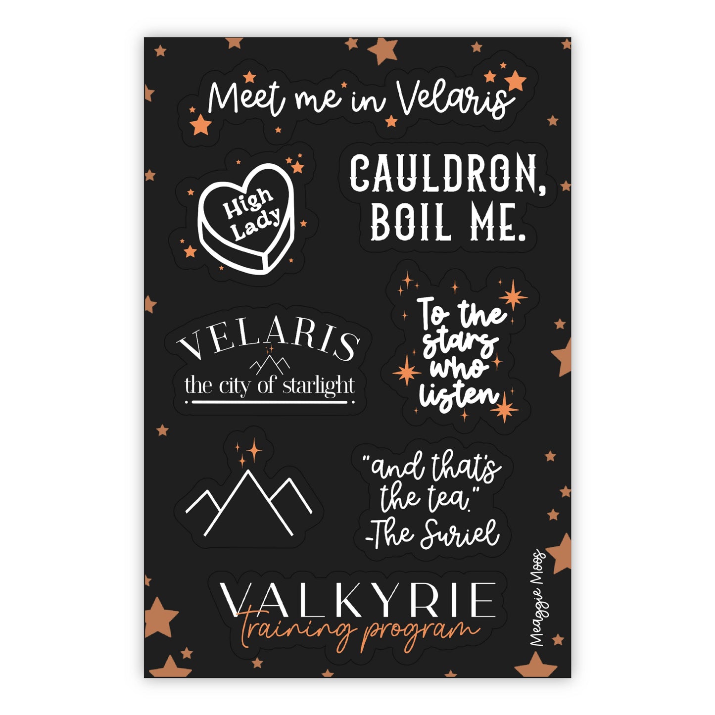 Meet Me in Velaris Sticker Sheet | A Court of Thorns & Roses