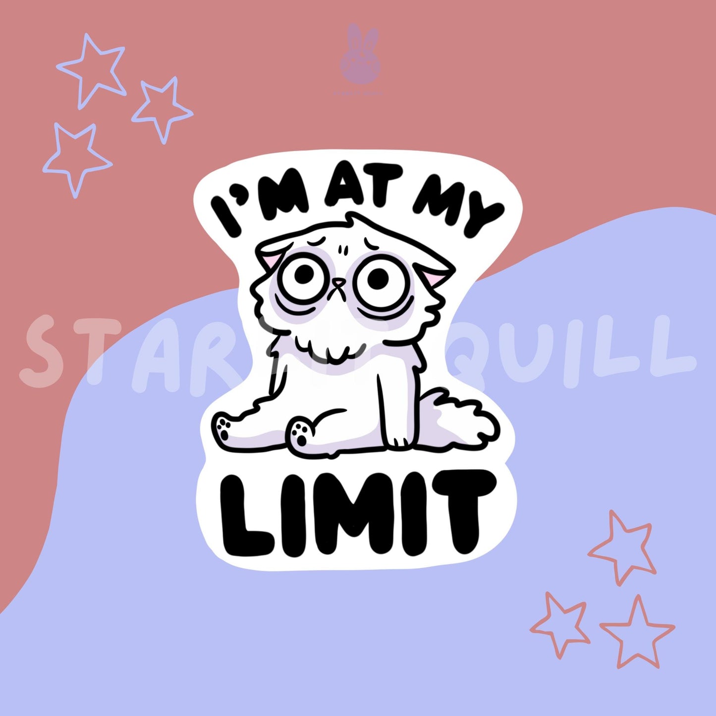 I’m At My Limit Cat Sticker