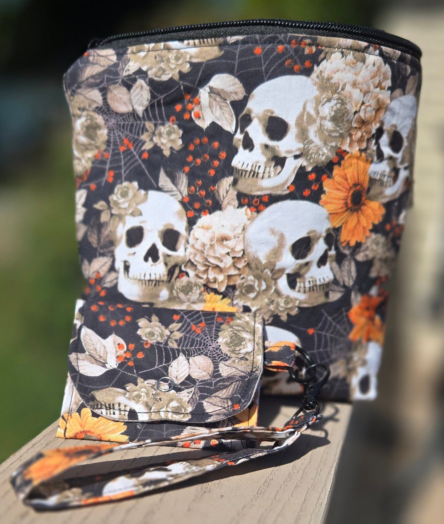 Three Piece Cosmetic Bag Set || Upcycled