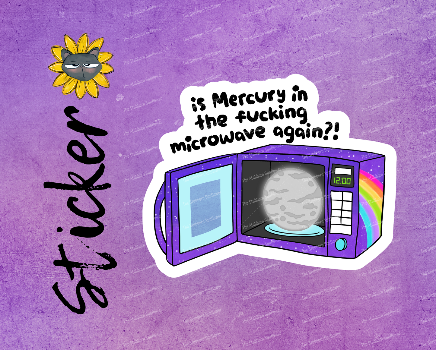 Mercury In Microwave Sticker