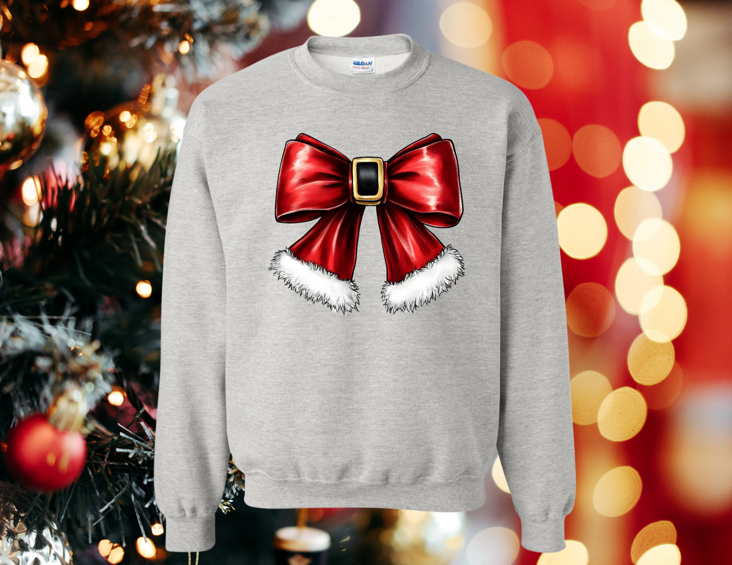 Santa Bow Crewneck