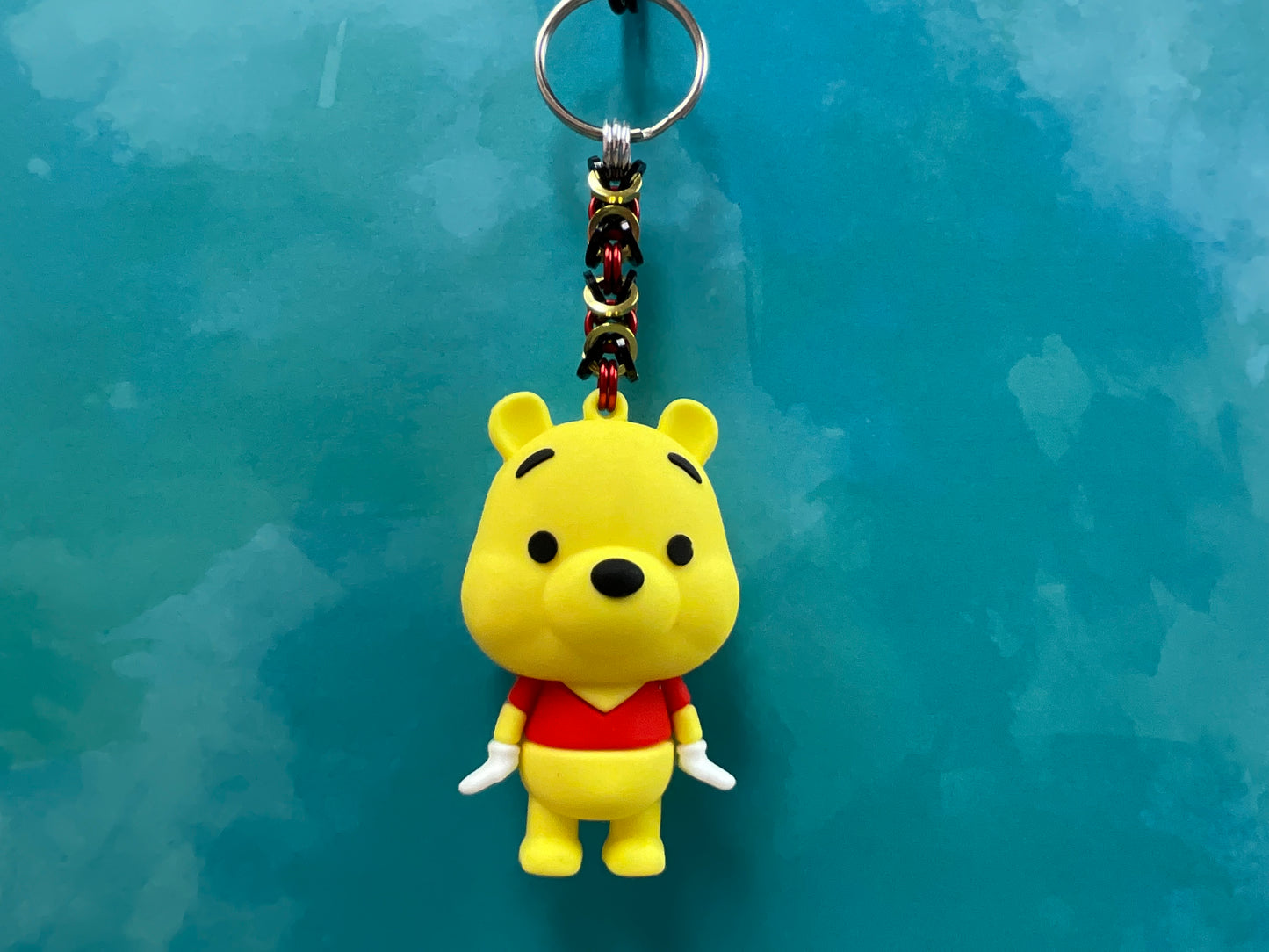 Pooh || Character Chainmaille Keychain