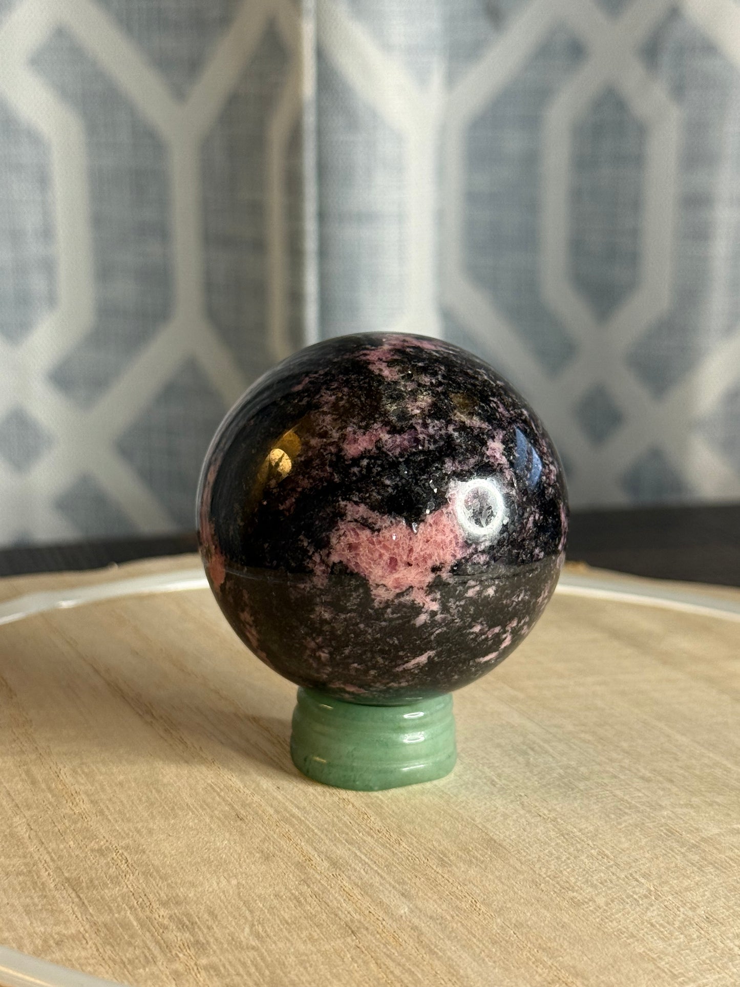 Rhodonite Sphere