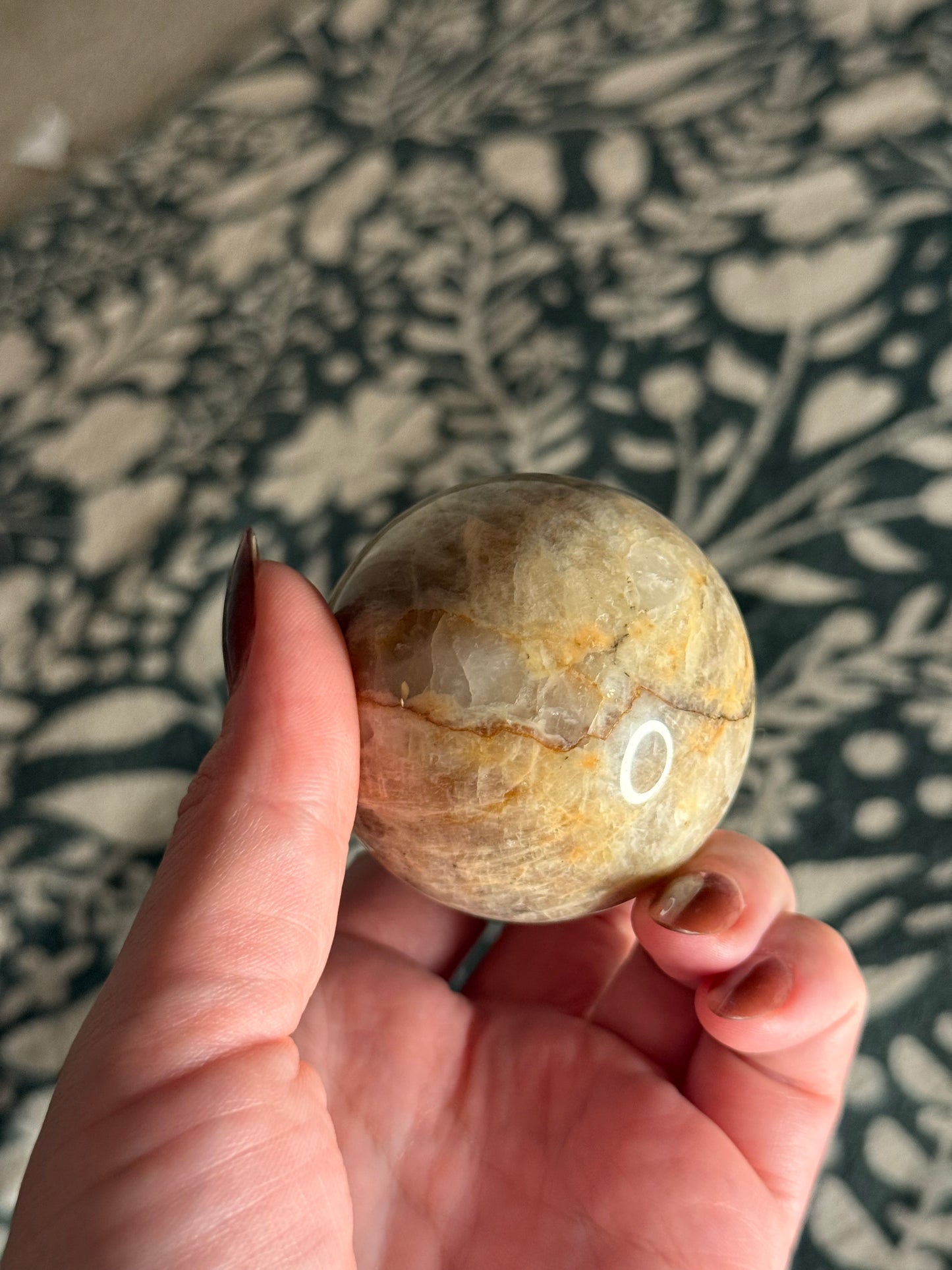 Peach Moonstone Spheres
