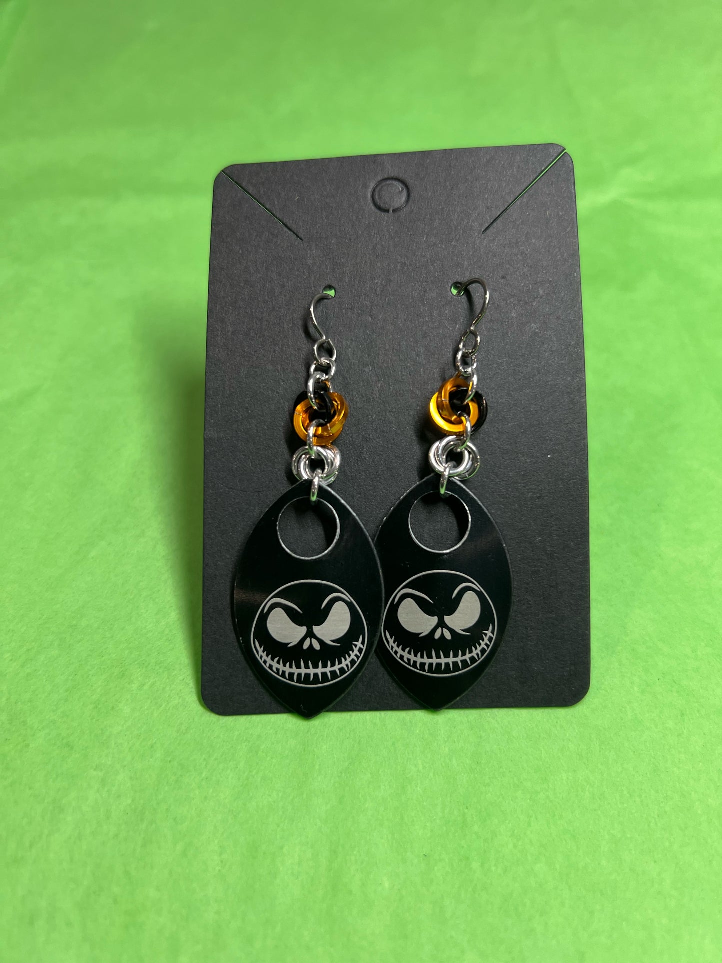 Chainmail Scale Jack Earrings