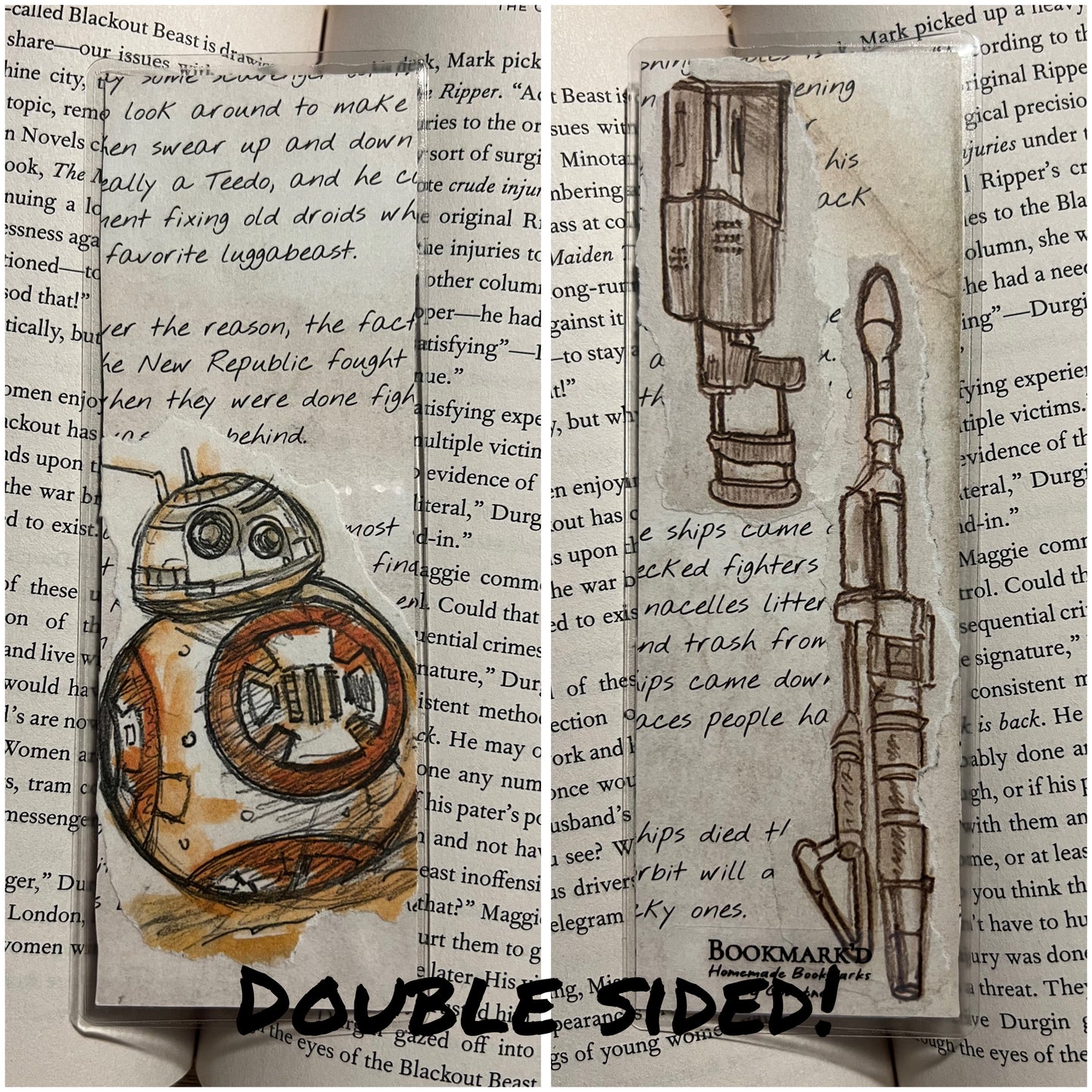 Star Wars Inspired Double Sided Bookmarks