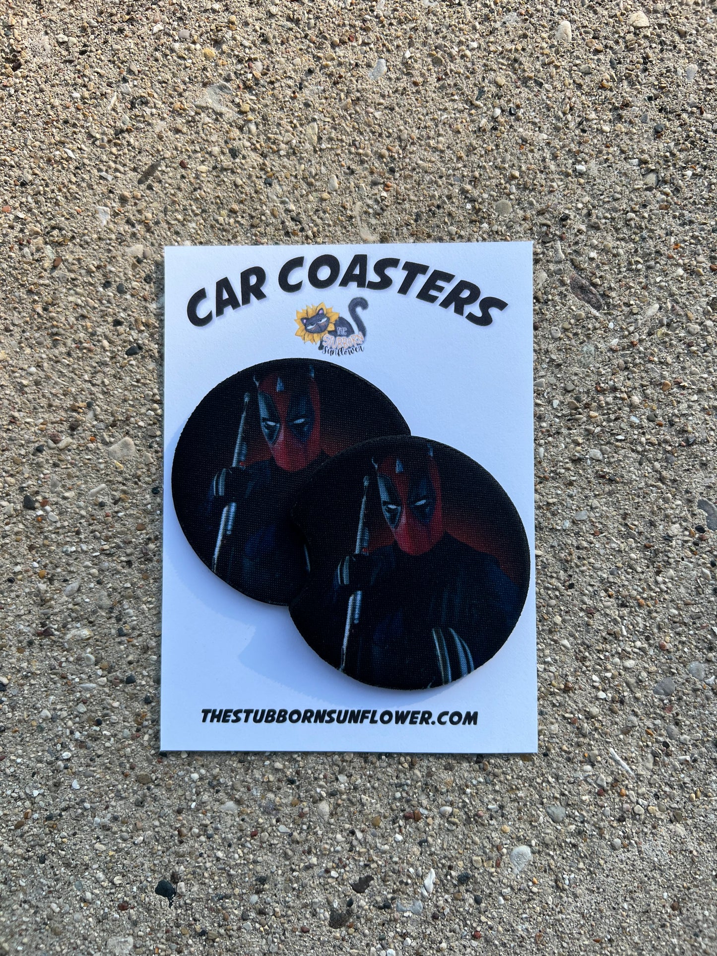 Dadpool Car Coasters