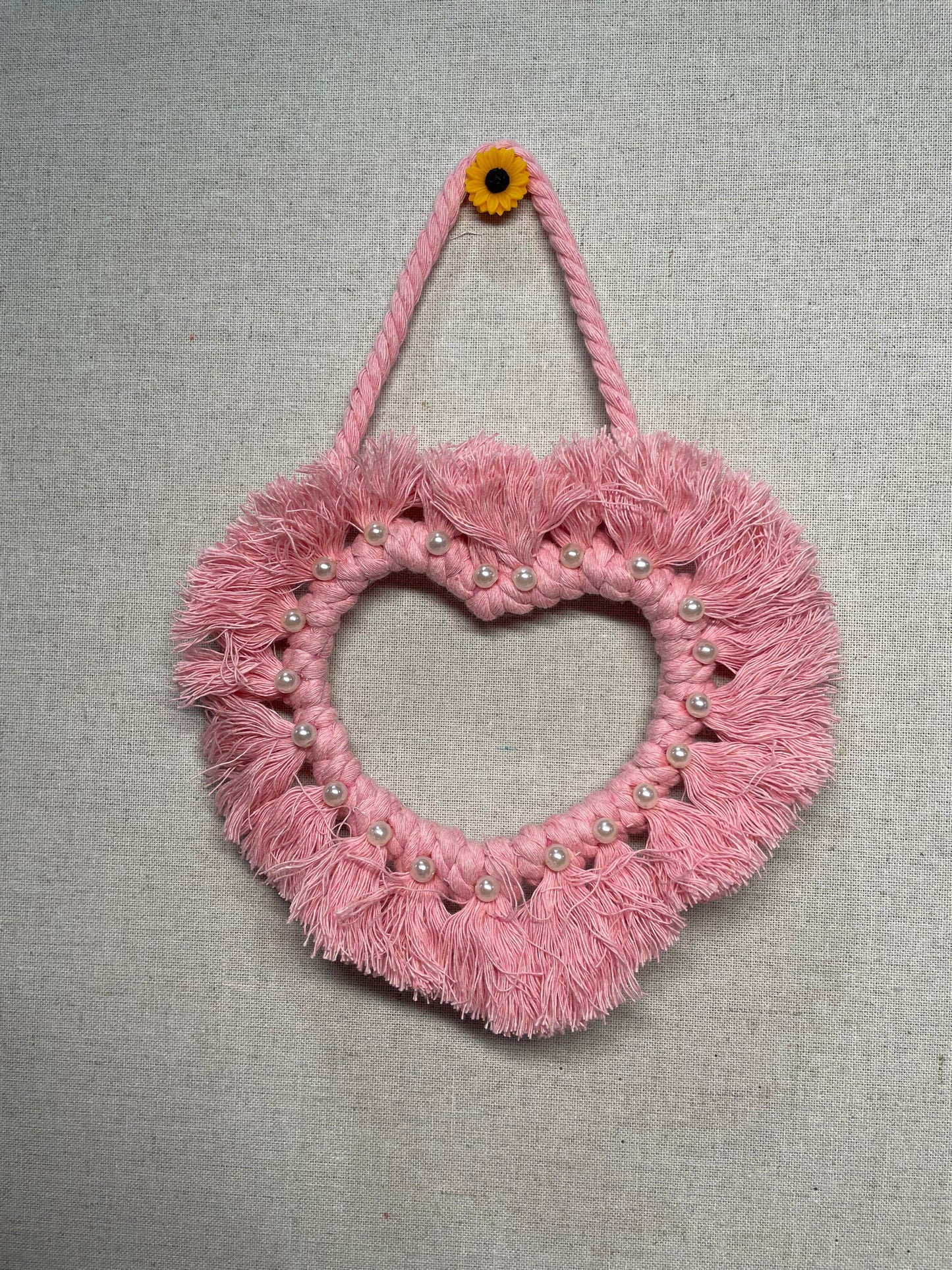 Macrame Heart Wreath