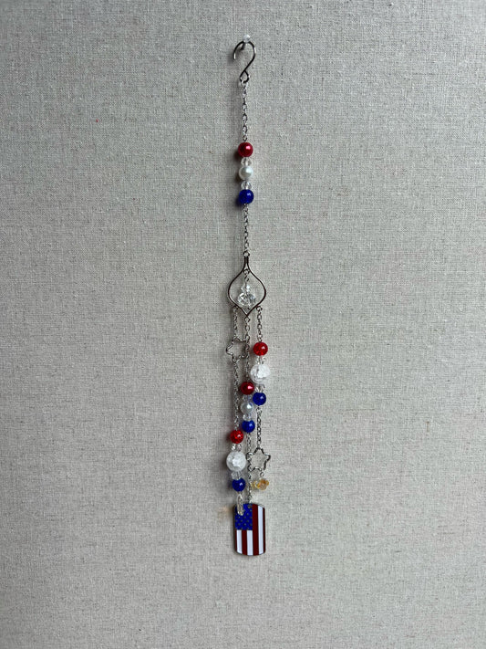 Patriotic Flag Suncatcher