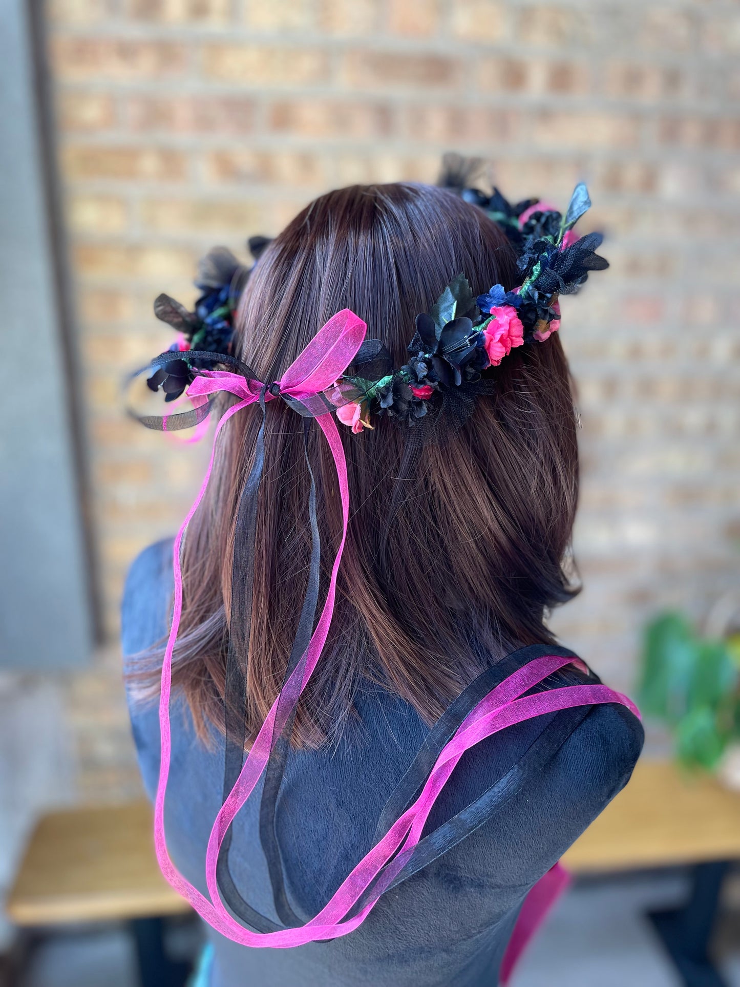 Emo Barbie Flower Crown - Adult