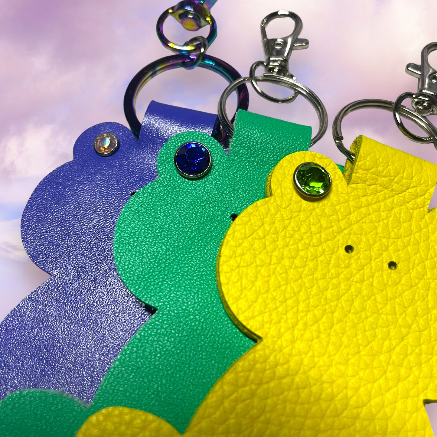 Frog Leather Keychain