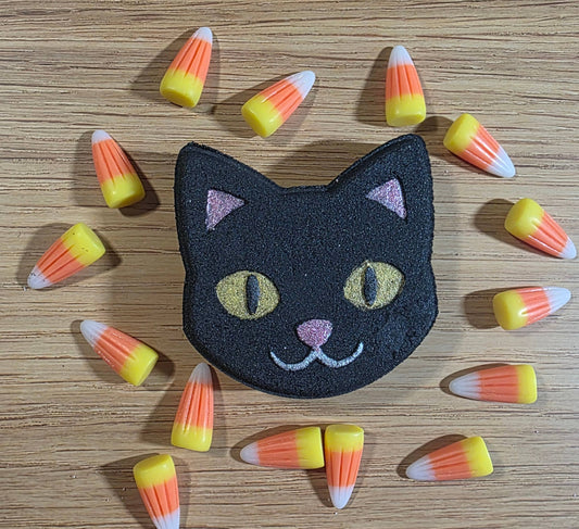 Black Cat Halloween Bath Bomb with Prize