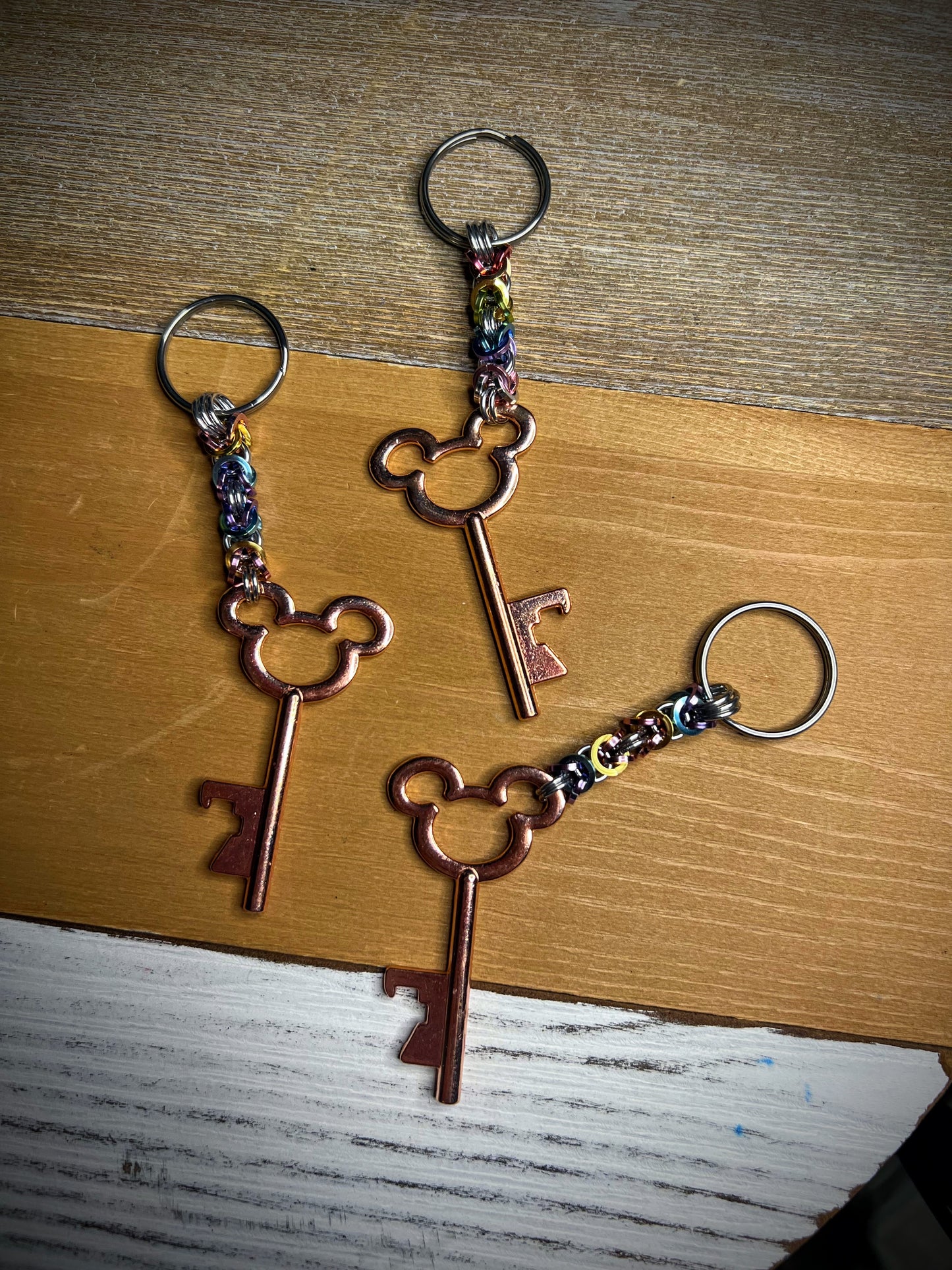 Chainmaille Bottle Opener Keychain