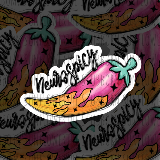 Neurospicy Sticker