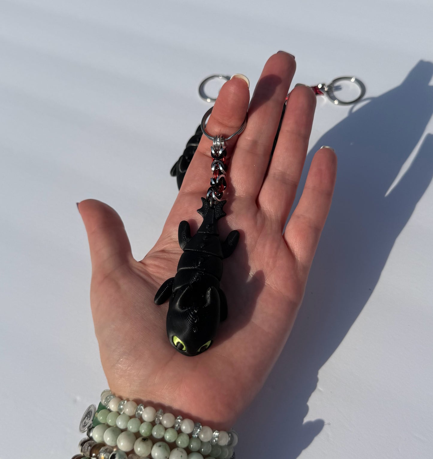 Toothless Chainmaille Keychain