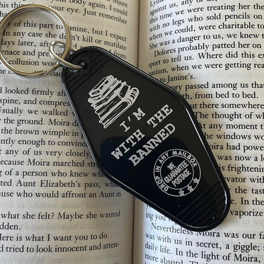 Motel Keychain - I'm with the Banned