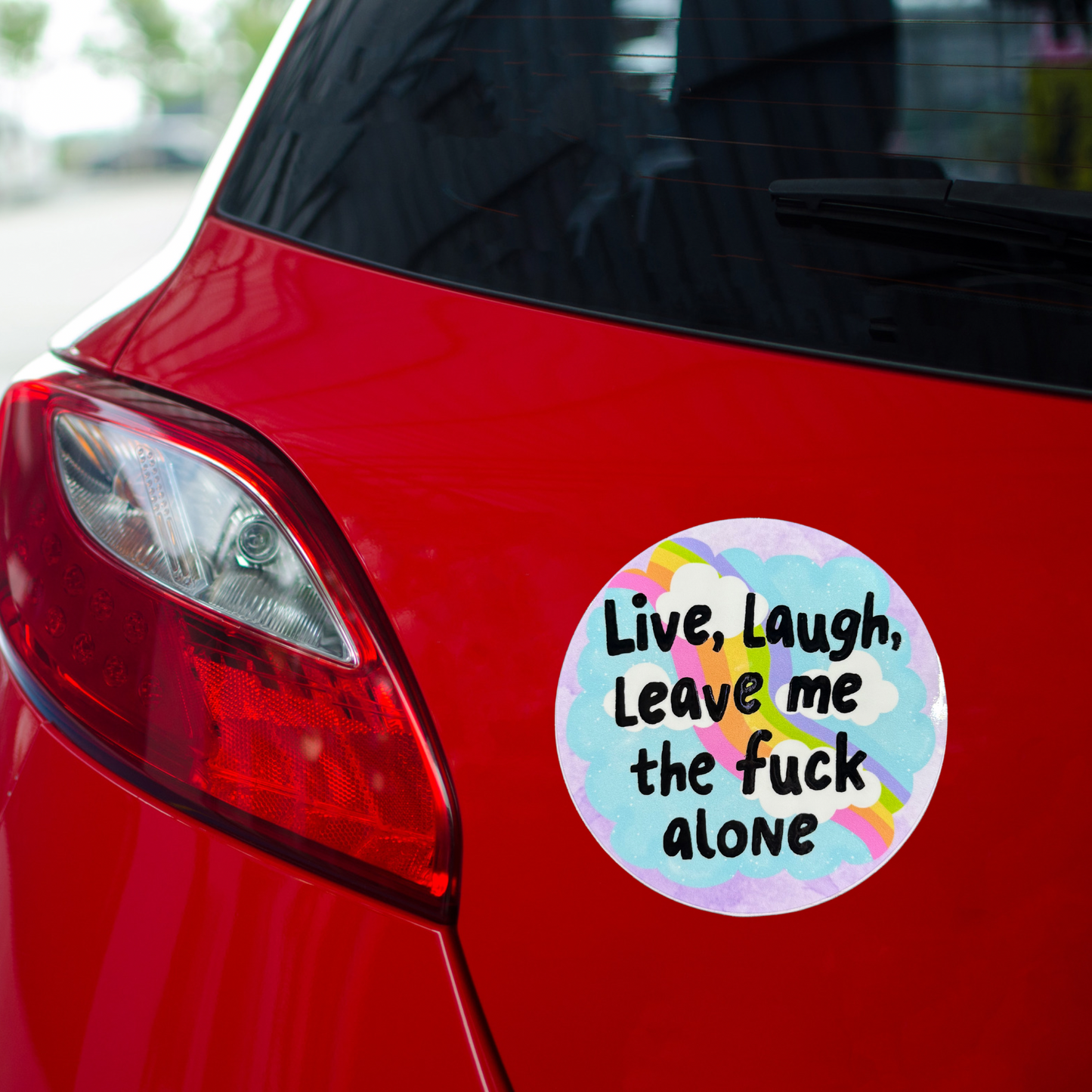 Live, Laugh, Leave Car Magnet