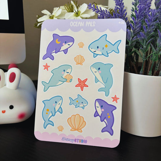 Ocean Pals Planner Sticker Sheet