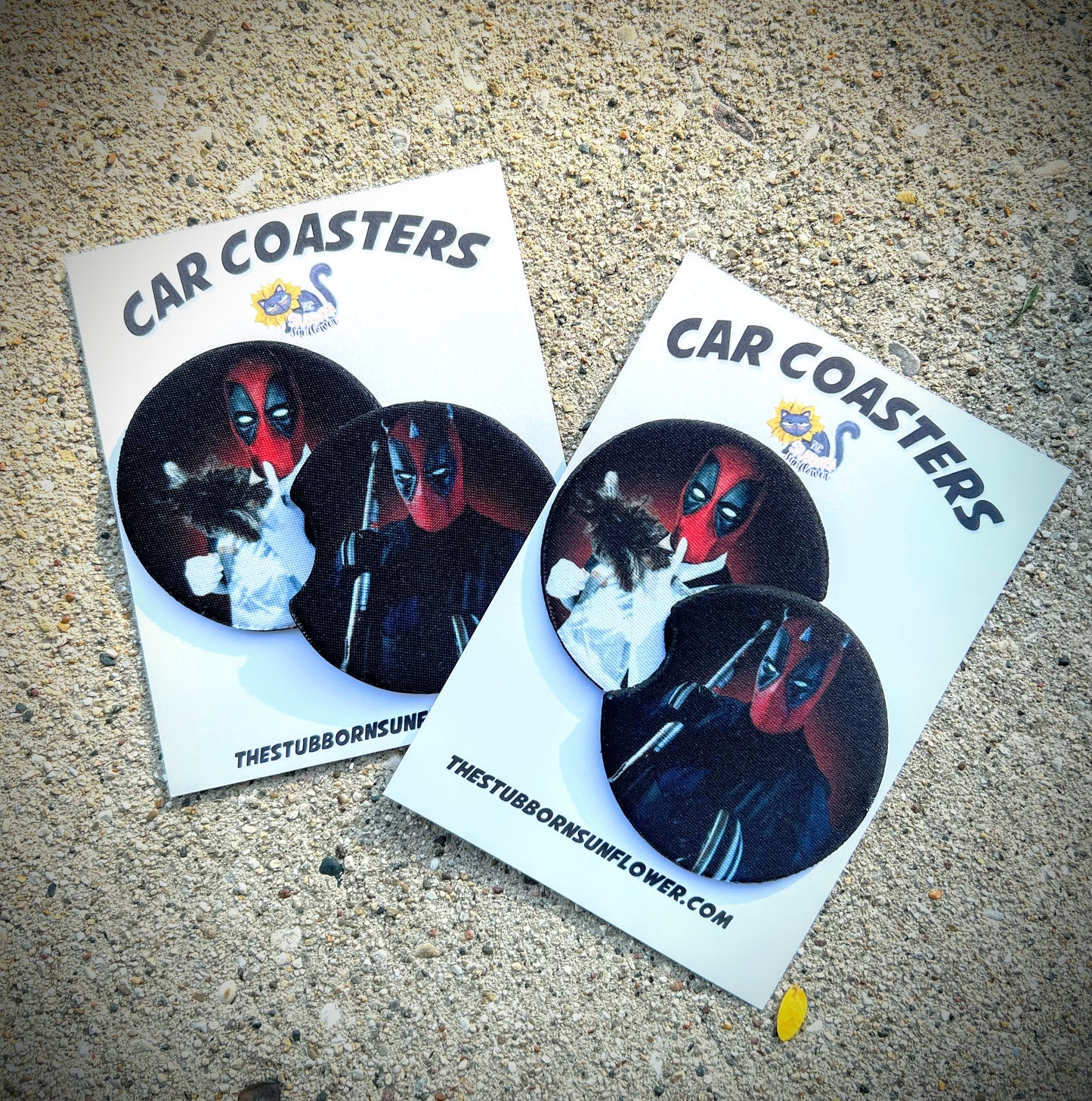 Dadpool Car Coasters