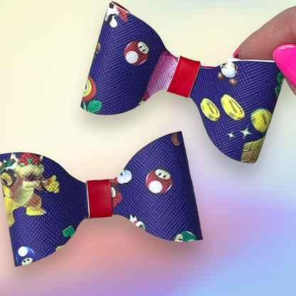 Video Game Character Hair Bow Set