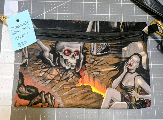 Sling Bag || Handcrafted || Upcycled Fabric