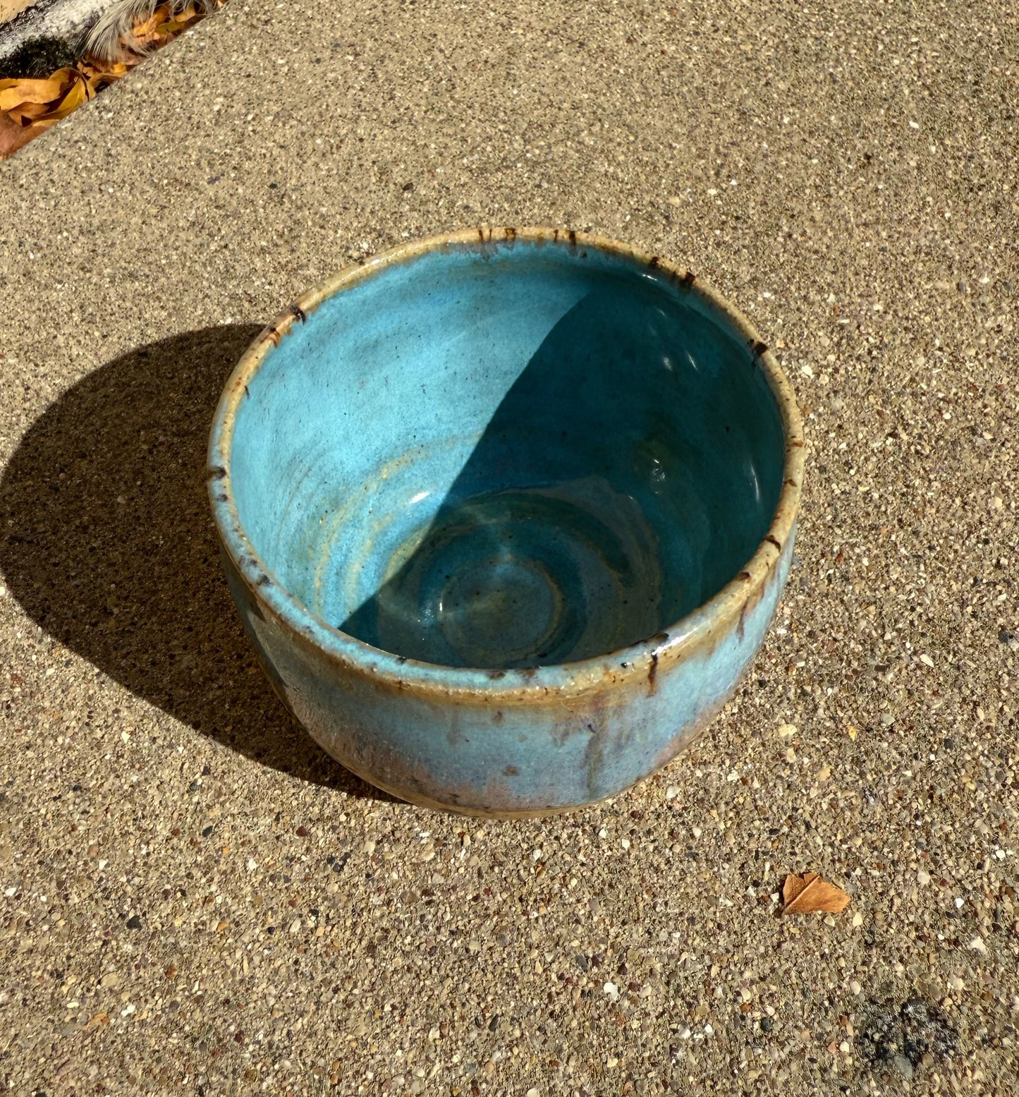 Aurora Borealis Small Pottery Bowl